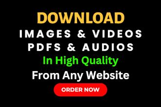 extract or scrape the downloadable videos