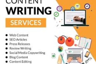 do SEO article writing, blog posts and content writing