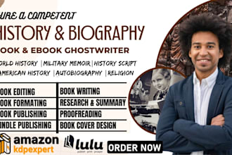 write and research history and biography ebook, american history, military, book