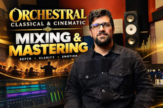 mix and master cinematic, orchestral or classical music