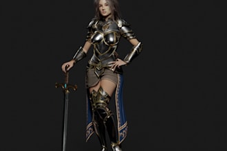 design nsfw animate humanoid realistic 3d model,ue5 human rig ik blenshape arkit