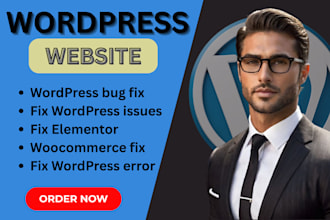 fix wordpress issues, errors, bugs, critical errors, elementor bug fix help