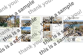 layout and create a personalized real estate listing feature sheet for you