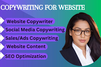 be your website content writer and do copywriting