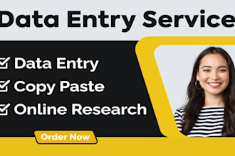 do data entry, web research, copy paste and excel data entry jobs