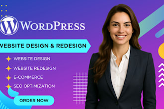 wordpress website design fix wordpress ecommerce wordpress elementor SEO