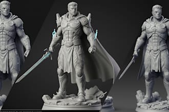 do 3d printable action figures 3d statue model 3d toys 3d articulated prints
