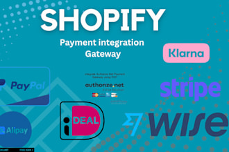 implement payment gateway integration with paypal, stripe, and payoneer