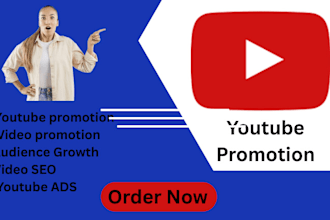 boost your youtube channel promotion, organic video promotion to increase views