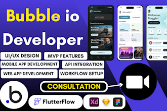 bubble io developer bubble marketplace bubble mvp app flutterflow developer