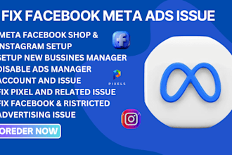 improve meta business manager, meta pixel and restricted ad accounts