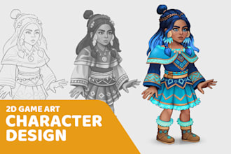 design 2d character for your video game