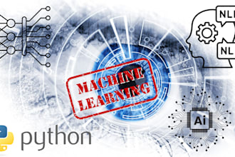 expertly do ai, machine learning, nlp and deep learning, with python