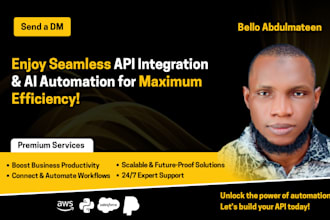 develop a custom api integration and ai systems automation