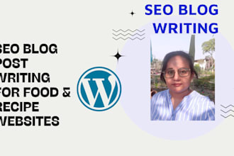 seo optimized food and recipe blog posts for your website