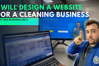design cleaning website for commercial cleaning, house cleaning companies
