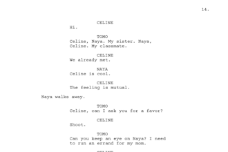 read your screenplay or movie script and give a feedback