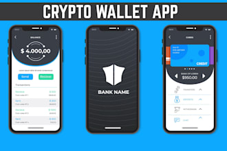 create crypto wallet, crypto exchange website and mobile app