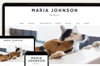 design dog walking website, breeders and kennel website