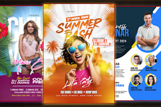 do amazing club, party, event, business flyer and posters