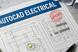 design autocad electrical drawings schematics, panel layout