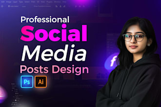 design creative facebook ads or instagram feed posts