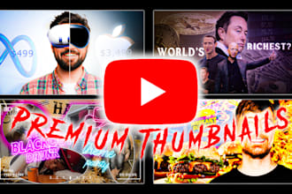 design premium thumbnail for your channel