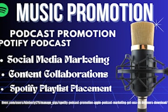 top spotify podcast promotion spotify music promotion USA, UK listeners download