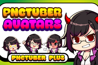 draw and animate a cute and unique pngtuber avatar