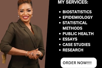 help on biostatistics, epidemiology, statistical methods and public health
