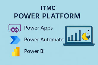 create powerapps, power automate and power bi solutions