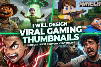 draw youtube cartoon thumbnails