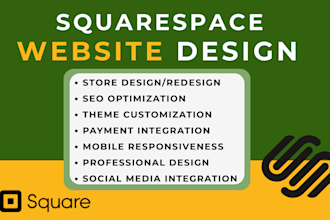 optimize squarespace SEO design squarespace website redesign square online store