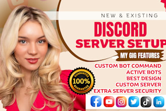 professionally setup a best custom discord server for your community
