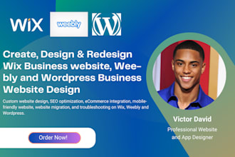 design redesign wix weebly wordpress business websites