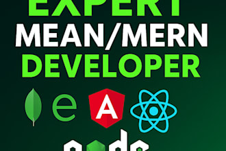 develop full stack mean mern web apps including ecommerce and delivery systems