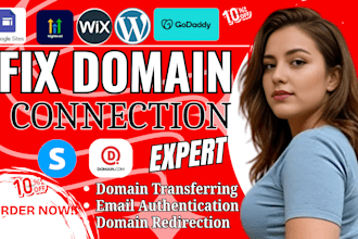 connect domain to any website, godaddy domain to shopify, systeme io or fix dns