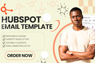 design professional hubspot email templates and newsletters