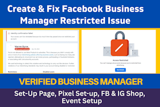 setup a fresh facebook business manager and ads account