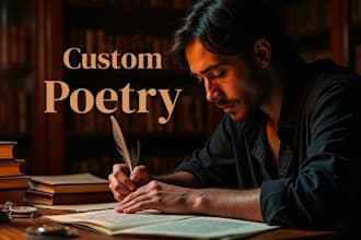 write a soulful and custom poetry for you