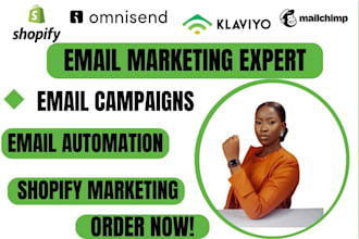 setup email campaigns email automation on klaviyo mailchimp omnisend shopify