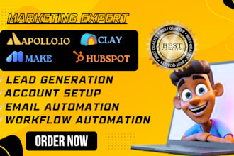 setup workflow clay com hubspot apollo io klaviyo expert zapier api integration