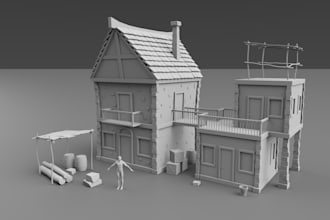 custom 3d miniature terrain building for tabletop rpgs, wargames ,dioramas