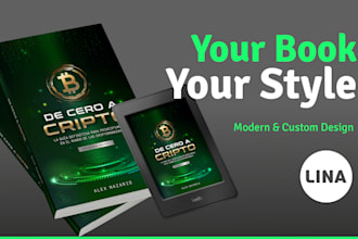 design a ebook, kindle or print book cover