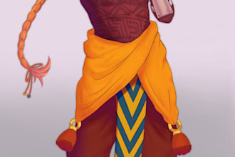 draw your character, pfp, oc and fanart in a 2d anime style