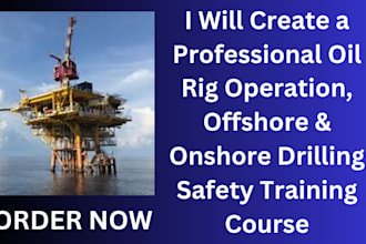 create oil rig operation course, offshore and onshore drilling training course