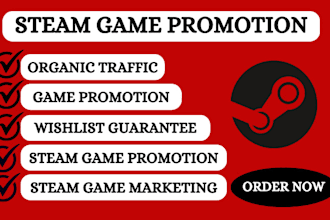 do steam game promotion to increase steam game visibilities and wishlist