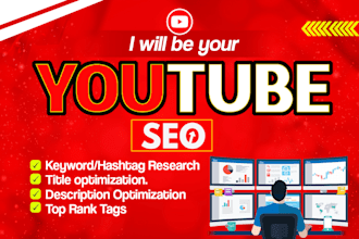 be your youtube video and channel SEO expert