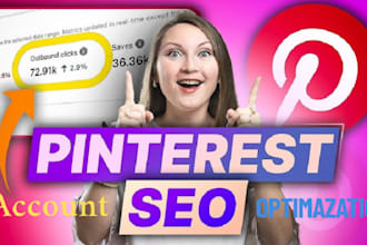 create seo optimized pins, posts, and boards as a pinterest marketing manager