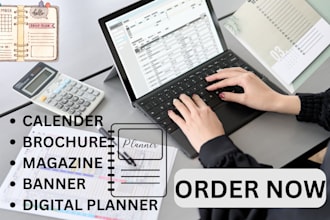 create customized journals, planners, and invoices in PDF format